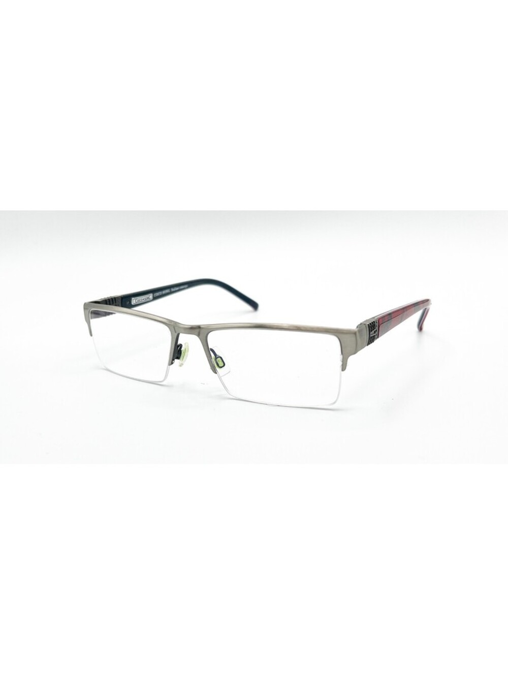 Coco Song Plum Blossom Col.2 Gunmetal Red Authentic Eyeglasses 53-17-140